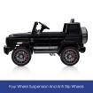 Black Mercedes Ride on Toy Off Road for Kids Remote Control Music Lights