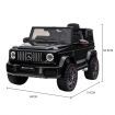 Black Mercedes Ride on Toy Off Road for Kids Remote Control Music Lights