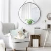 Large Round Mirror Decorative Wall Mirror 60cm