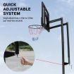 2.23-3.05m Large Portable Basketball Hoop Stand System Quick Height Adjustable