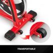 Genki Spin Bike Excercise Recumbent Bicycle Home Gym Equipment Red