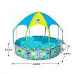 Bestway Splash-in-Shade Sprayer Swimming Pool Family Kids Play Center with UV Canopy