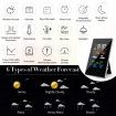 Weather Stations Wireless with Outdoor Sensor, 21 In 1 Weather Forecast Station, LCD Color Screen, Hygrometer Thermometer Temperature Display Alarm Clock with EN/DE/FR Instruction Manual