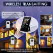 Weather Stations Wireless with Outdoor Sensor, 21 In 1 Weather Forecast Station, LCD Color Screen, Hygrometer Thermometer Temperature Display Alarm Clock with EN/DE/FR Instruction Manual
