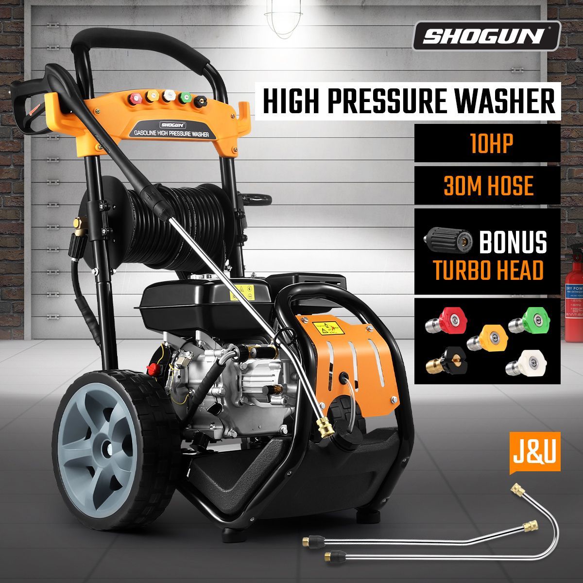 Pressure Washer Max 210CC 10HP with 30 Meter Hose