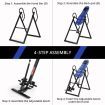 Gravity Inversion Table for Back Therapy w/ Ergonomic Curved Backrest-Black