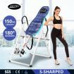 Gravity Inversion Table for Back Therapy w/ Ergonomic Curved Backrest-White