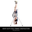 Gravity Inversion Table for Back Therapy w/ Ergonomic Curved Backrest-White