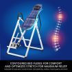 Gravity Inversion Table for Back Therapy w/ Ergonomic Curved Backrest-White