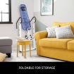 Gravity Inversion Table for Back Therapy w/ Ergonomic Curved Backrest-White