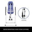 Gravity Inversion Table for Back Therapy w/ Ergonomic Curved Backrest-White