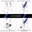 Gravity Inversion Table for Back Therapy w/ Ergonomic Curved Backrest-White