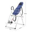 Gravity Inversion Table for Back Therapy w/ Ergonomic Curved Backrest-White