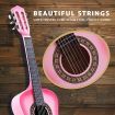 Melodic 34'' Kids Acoustic Guitar 6 Strings Tuner Cutaway Wooden Kids Gift Pink
