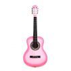 Melodic 34'' Kids Acoustic Guitar 6 Strings Tuner Cutaway Wooden Kids Gift Pink