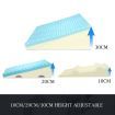 Adjustable Wedge Pillow Cool Gel Memory Foam Leg Elevation Pillow Back Support Cushion