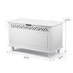 Kidbot Ottoman Kids Wooden Storage Toy Box Chest Large Bench with Lid 80x40x49cm