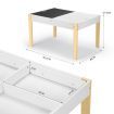 Kids Table and Chairs Set Chalkboard Multifunctional Toys Play Storage Desk Kidbot