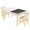 Kids Table and Chairs Set Chalkboard Multifunctional Toys Play Storage Desk Kidbot