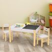 Kids Table and Chairs Set Chalkboard Multifunctional Toys Play Storage Desk Kidbot