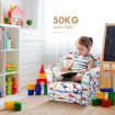 Kidbot Kids Dinosaur Armchair Children Sofa Chair Velvet Couch