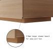 Square Wooden Coffee Table Living Room Furniture 1 Drawer Oak