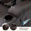 Electric Recliner Massage Chair Rocking Armchair Sofa Heated Seat 360 Degree Swivel Brown