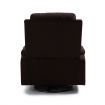 Electric Recliner Massage Chair Rocking Armchair Sofa Heated Seat 360 Degree Swivel Brown