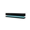 Modern TV Stand High Gloss Front Wood Entertainment Unit - Black