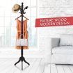 Wooden Coat Stand Rack Clothes Hanger Brown Colour
