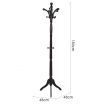 Wooden Coat Stand Rack Clothes Hanger Brown Colour