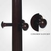 Wooden Coat Stand Rack Clothes Hanger Brown Colour