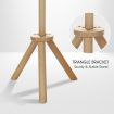 Wooden Coat Stand Rack Clothes Hanger Natural Colour
