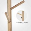 Wooden Coat Stand Rack Clothes Hanger Natural Colour