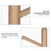 Wooden Coat Stand Rack Clothes Hanger Natural Colour