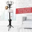 Classic Style Metal Coat Hanger Vintage Jacket Stand Rack Black