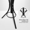 Classic Style Metal Coat Hanger Vintage Jacket Stand Rack Black