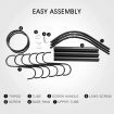 Classic Style Metal Coat Hanger Vintage Jacket Stand Rack Black