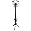 Classic Style Metal Coat Hanger Vintage Jacket Stand Rack Black