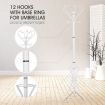 Classic Style Metal Coat Hanger Vintage Jacket Stand Rack White
