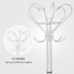 Classic Style Metal Coat Hanger Vintage Jacket Stand Rack White