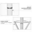 Classic Style Metal Coat Hanger Vintage Jacket Stand Rack White