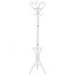 Classic Style Metal Coat Hanger Vintage Jacket Stand Rack White