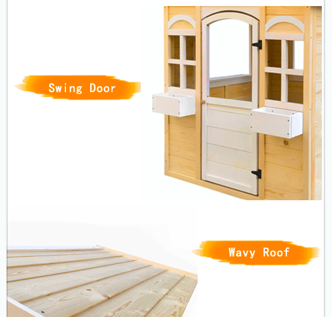 Outdoor Kids Cubby House Wooden Playhouse