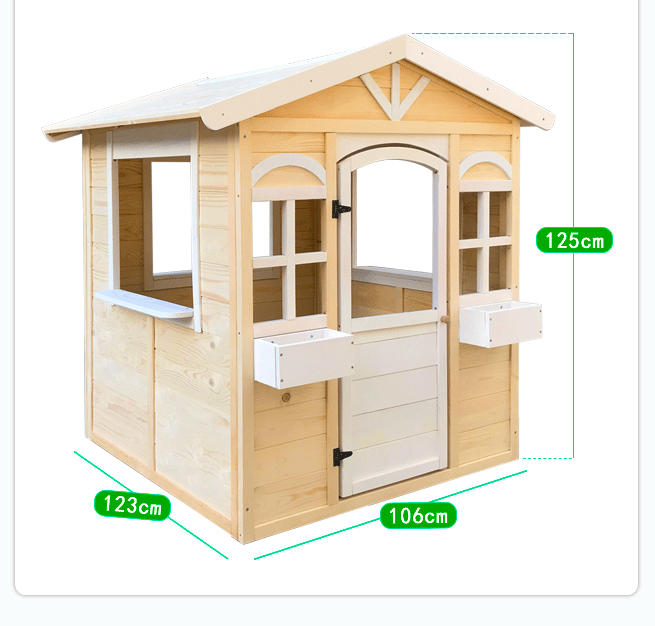 Outdoor Kids Cubby House Wooden Playhouse