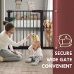 Child Pet Safety Gates for Stairs with 21cm Extension 97-104cm Width