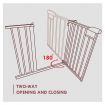 Child Pet Safety Gates for Stairs with 21cm Extension 97-104cm Width