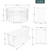 3-in-1 Kids Metal Safety Playpen with Double Locking System