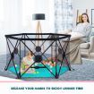 Kidbot Travel Child Pop Up Playpen Foldaway Baby Playpen 6-Panel Blue