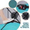 Kidbot Travel Child Pop Up Playpen Foldaway Baby Playpen 6-Panel Blue